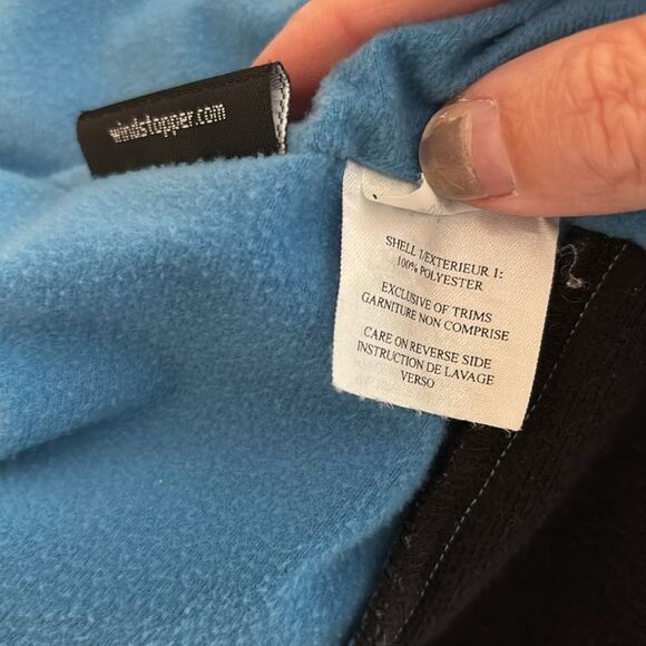 Marmot Women’s Fleece Full Zip Windstopper wind breaker jacket coat blue warm XL - Picture 10 of 12